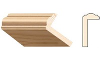 Drvena ugaona lajsna L oblika