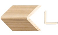 Drvena ugaona lajsna L oblika