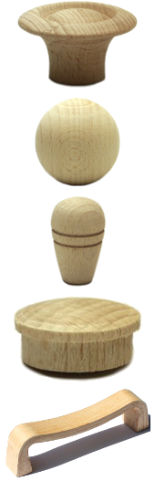 Drvene ručice, kugle i pokrivne kapice
