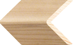 Ugaona lajsna od punog drveta